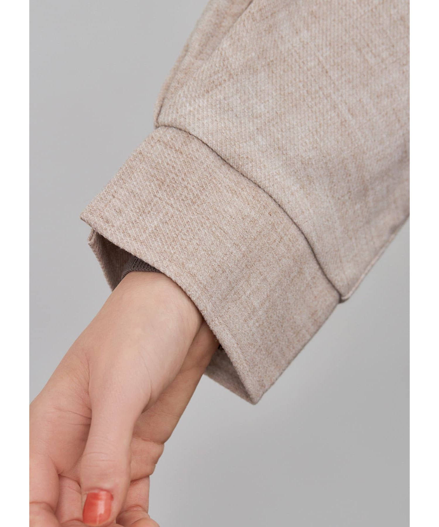 STYLE DELI「オープンカラードルマンジャケット」|ノーカラージャケット|