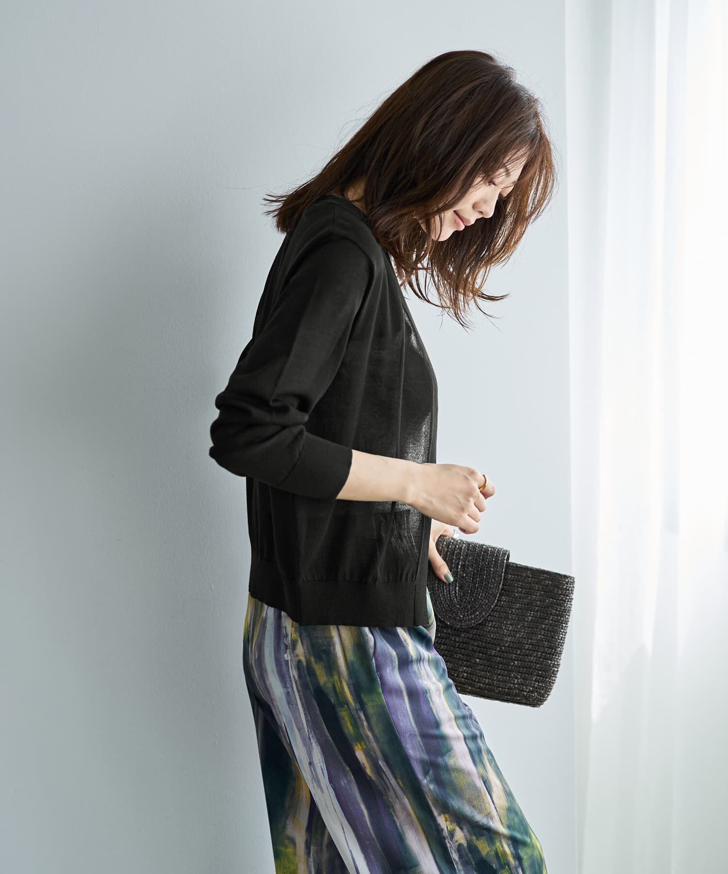 STYLE DELI「【ウエスト丈】シアーサマーカーディガンC」|カーディガン|