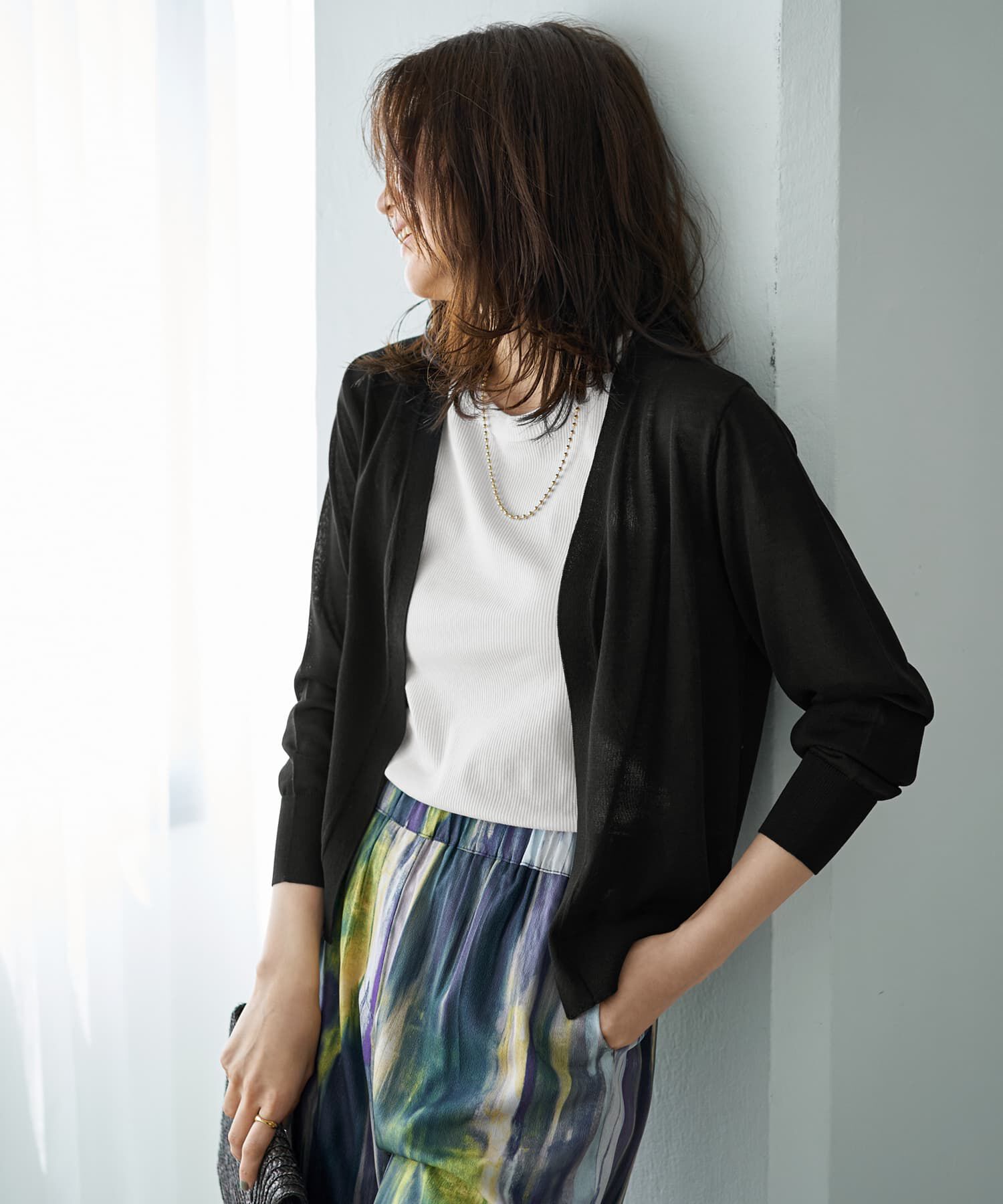 STYLE DELI「【ウエスト丈】シアーサマーカーディガンC」|カーディガン|