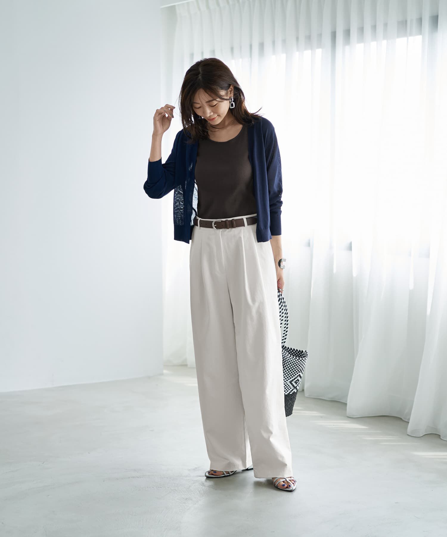 STYLE DELI「【ウエスト丈】シアーサマーカーディガンC」|カーディガン|