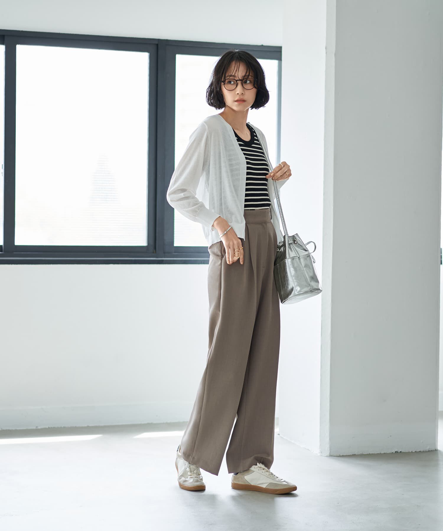 STYLE DELI「【ウエスト丈】シアーサマーカーディガンC」|カーディガン|