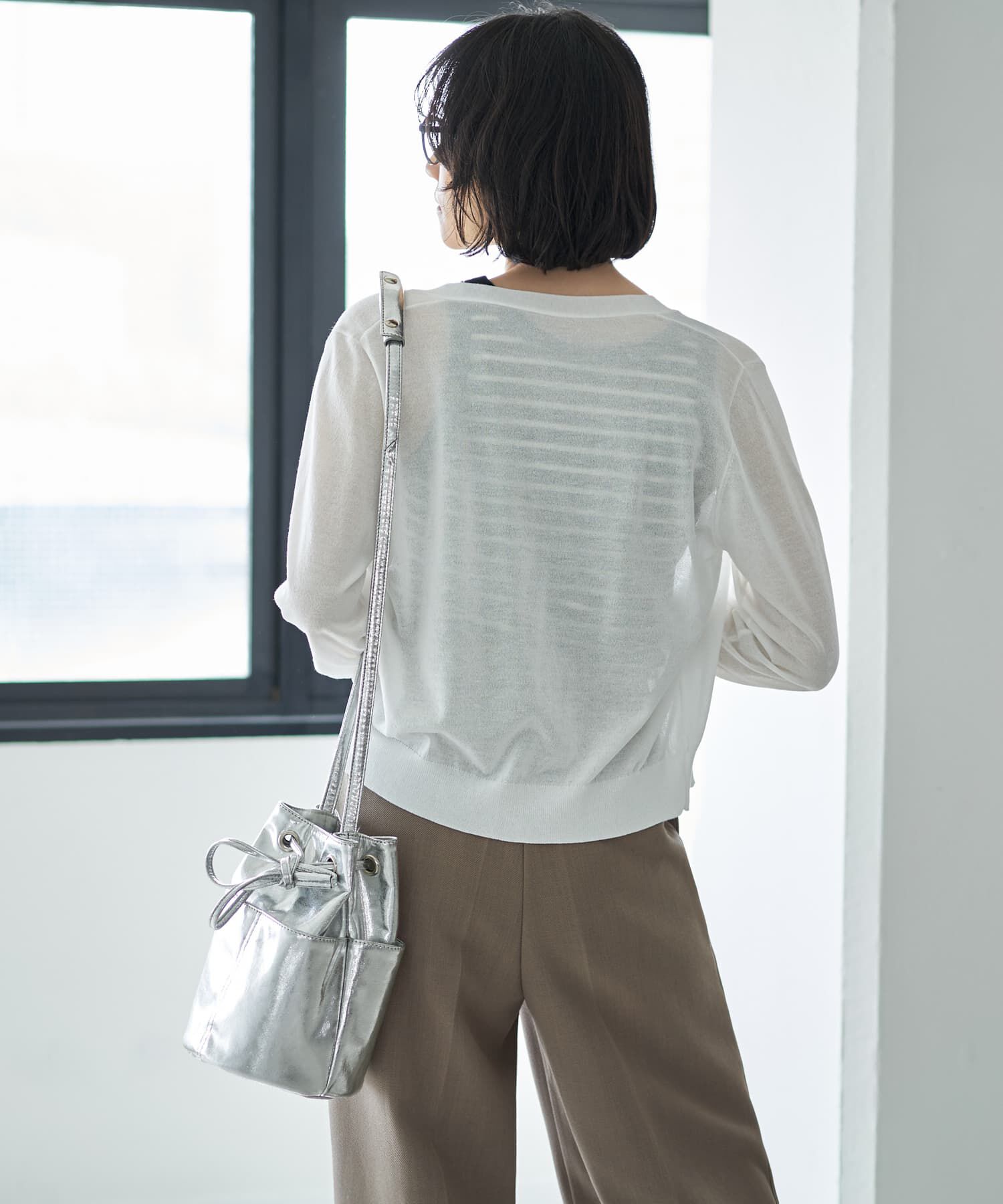 STYLE DELI「【ウエスト丈】シアーサマーカーディガンC」|カーディガン|