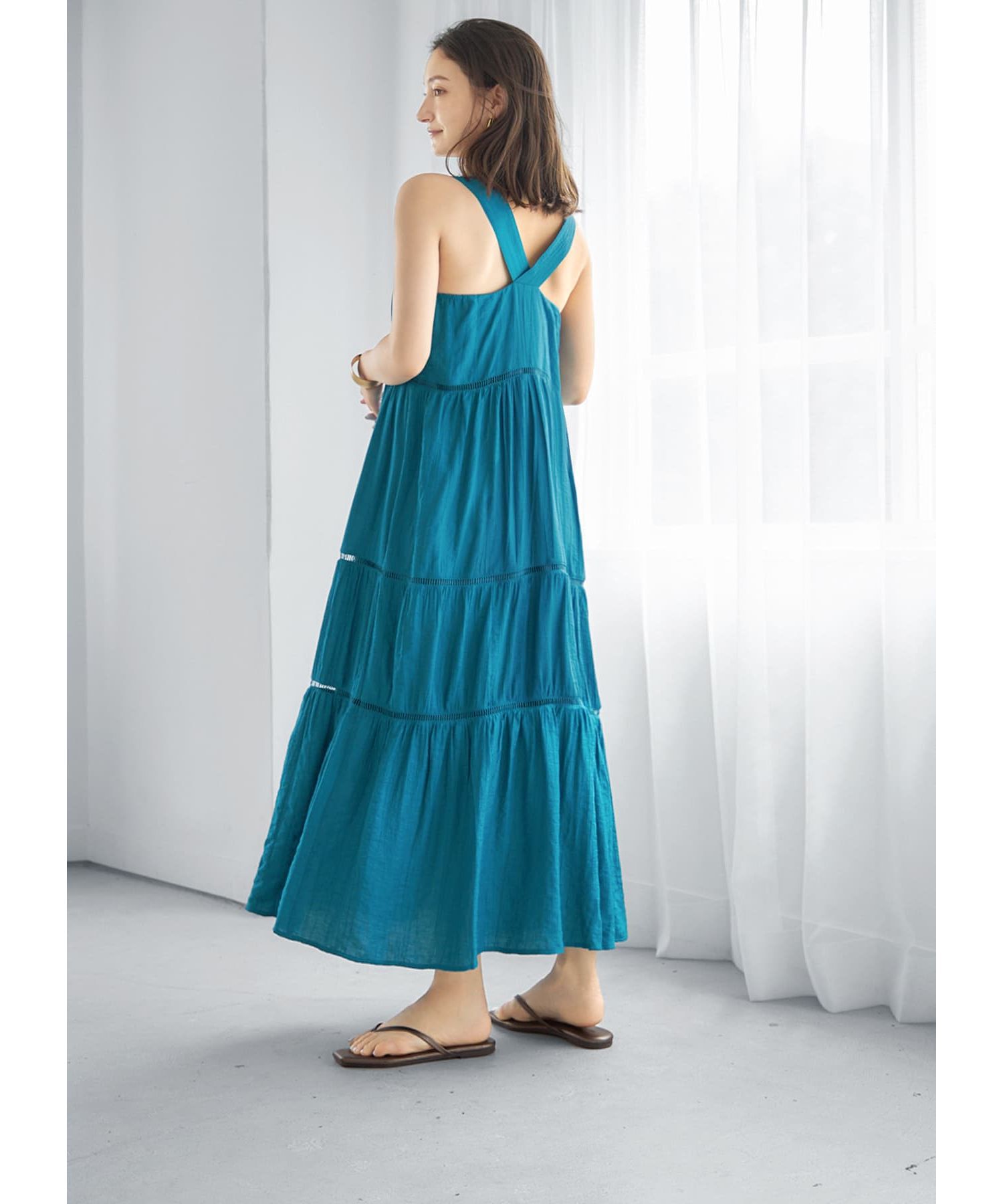 STYLE DELI「楊柳ティアードロングワンピース」|ワンピース|