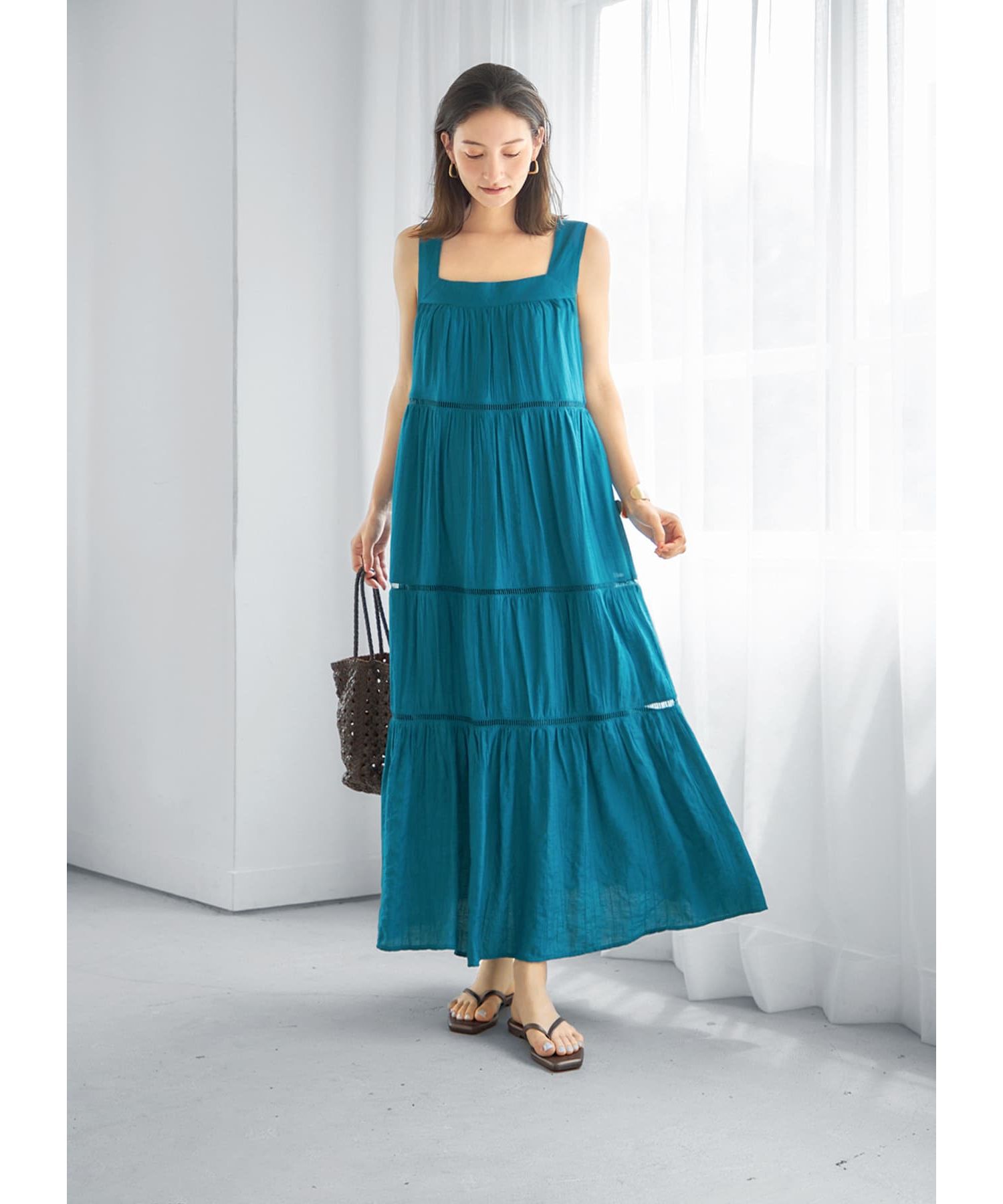 STYLE DELI「楊柳ティアードロングワンピース」|ワンピース|