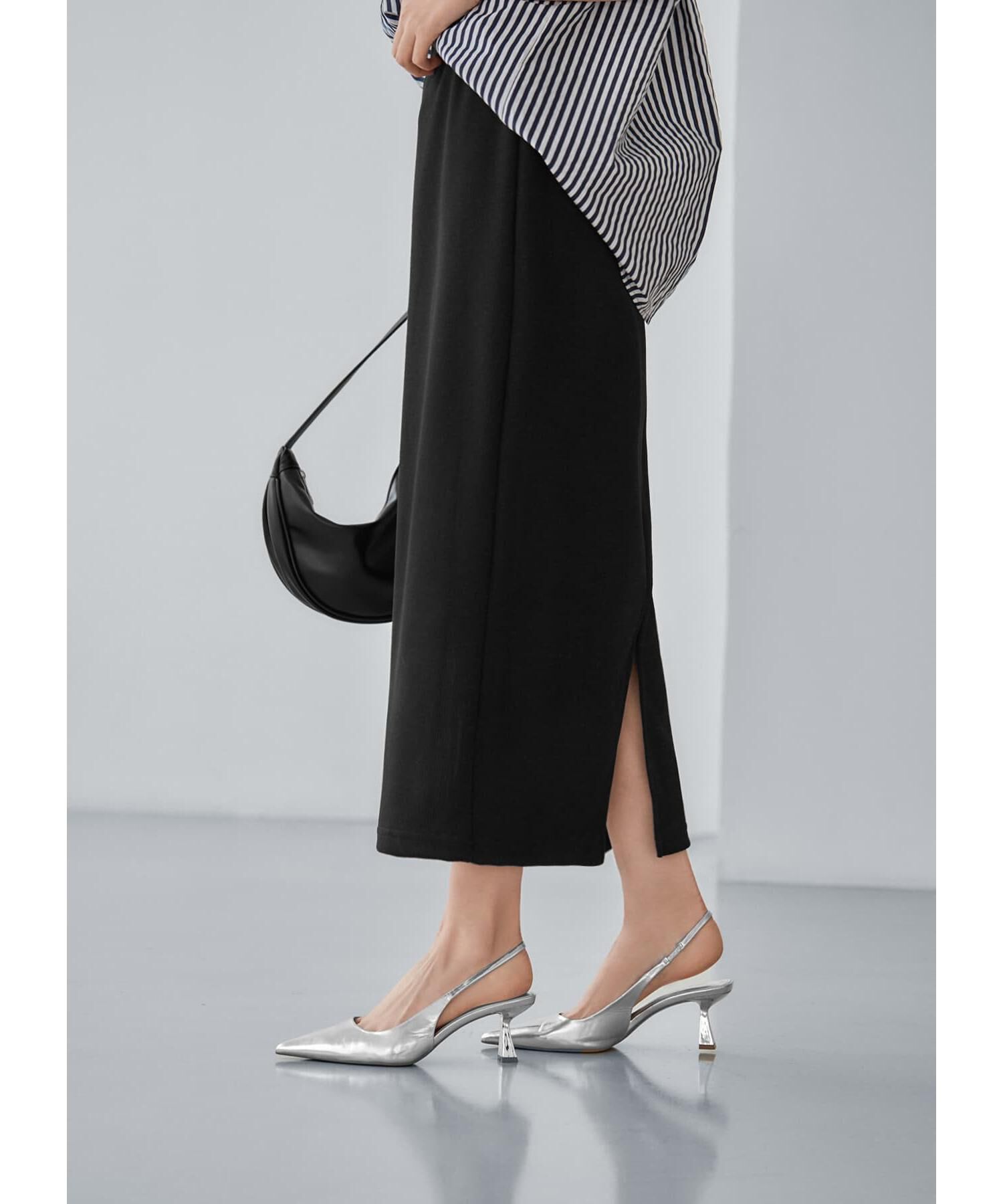 STYLE DELI「表面リブストレッチペンシルスカート」|スカート|