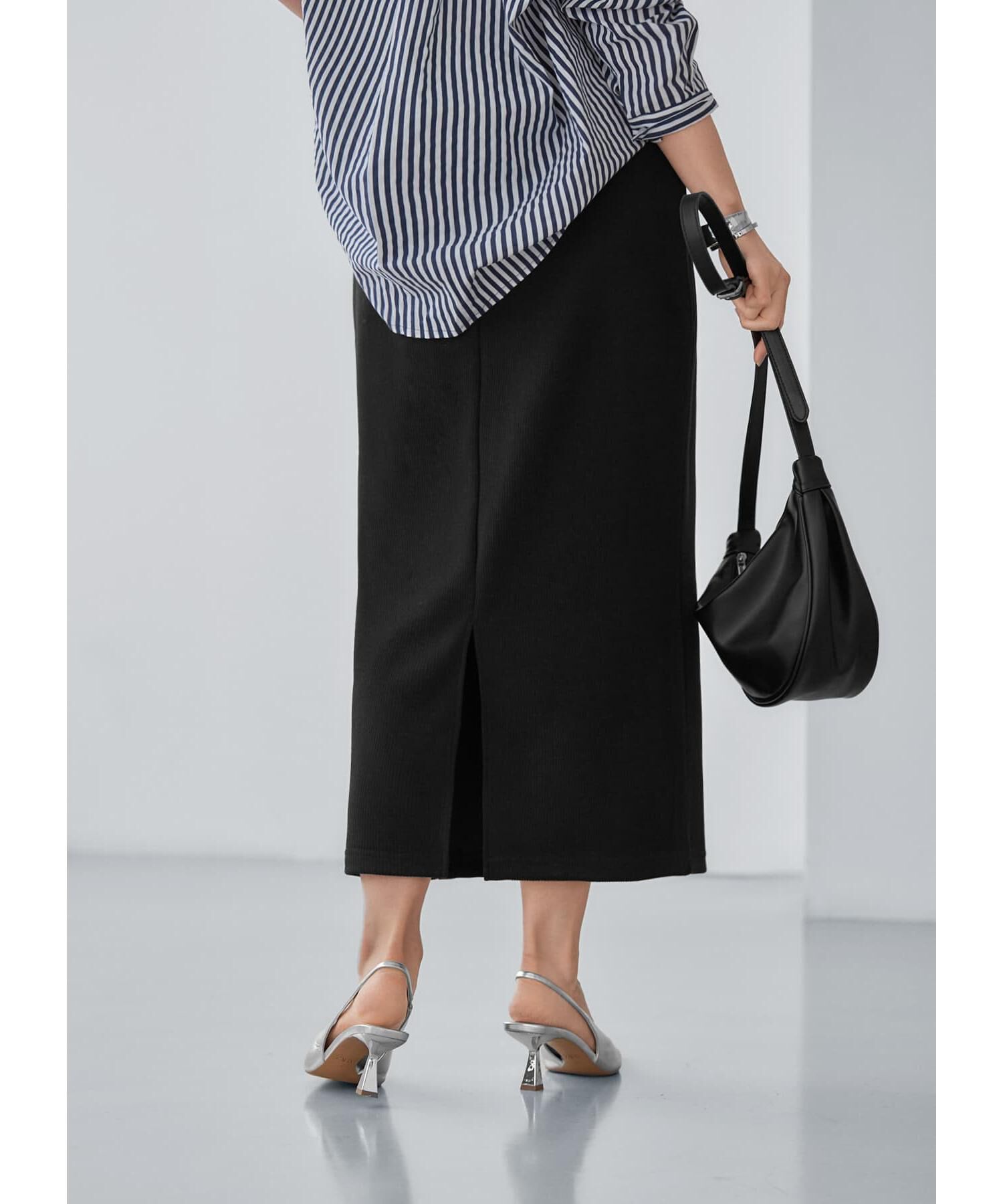 STYLE DELI「表面リブストレッチペンシルスカート」|スカート|