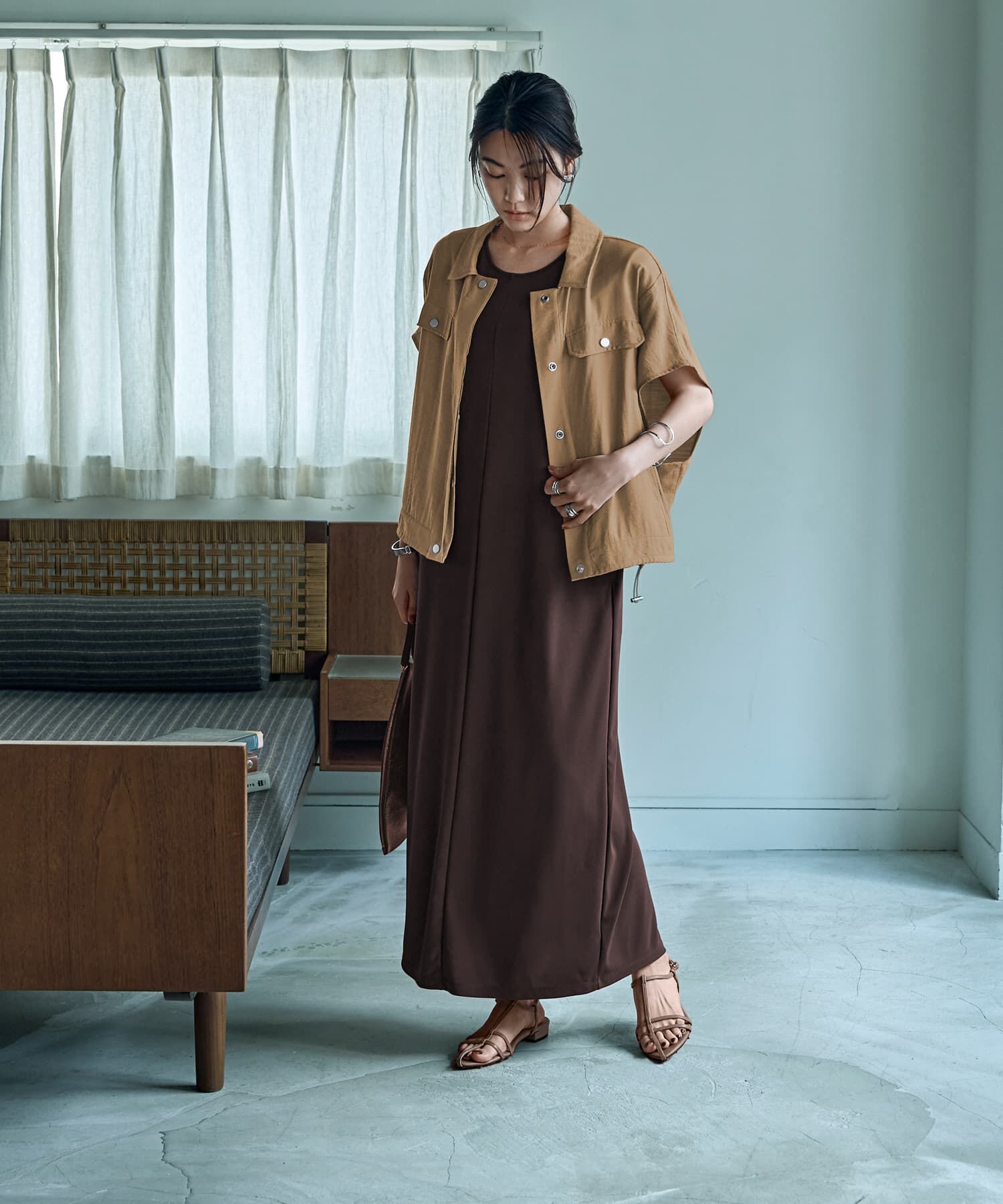 STYLE DELI「くったりシャツ型スナップブルゾン」|その他|