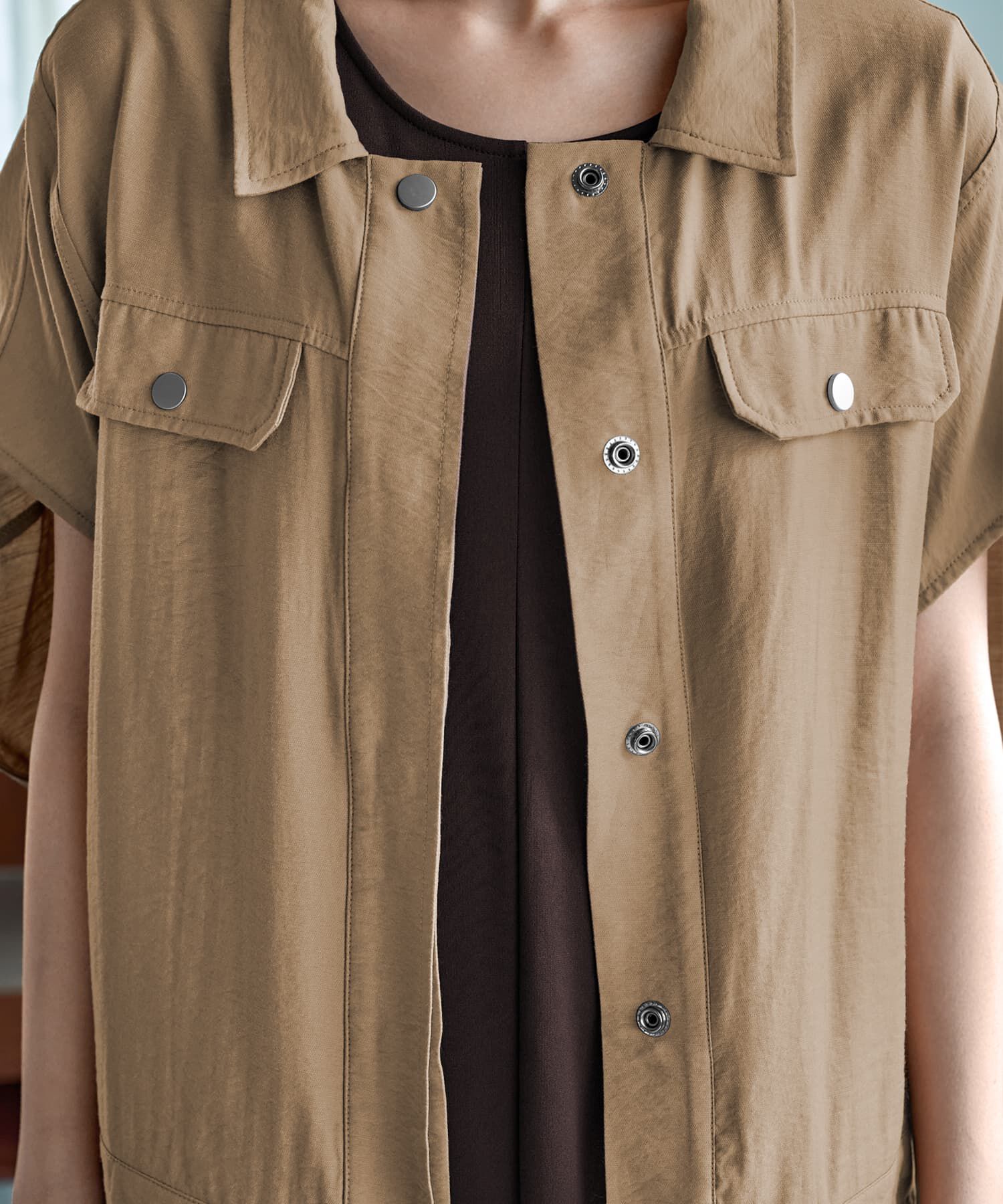 STYLE DELI「くったりシャツ型スナップブルゾン」|その他|