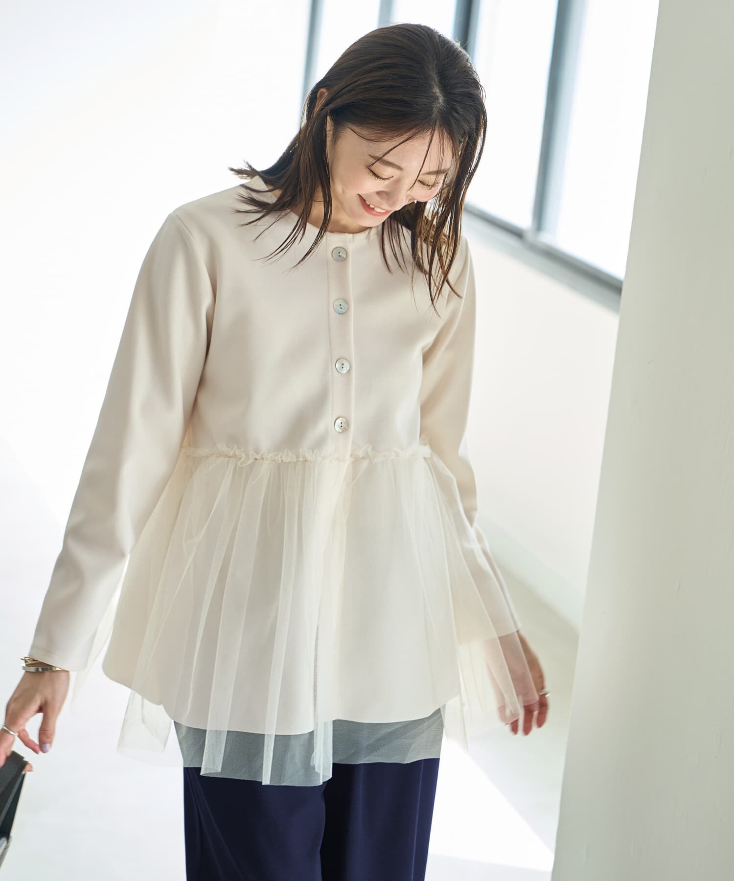 STYLE DELI「ペプラムチュールジャケット」|その他|