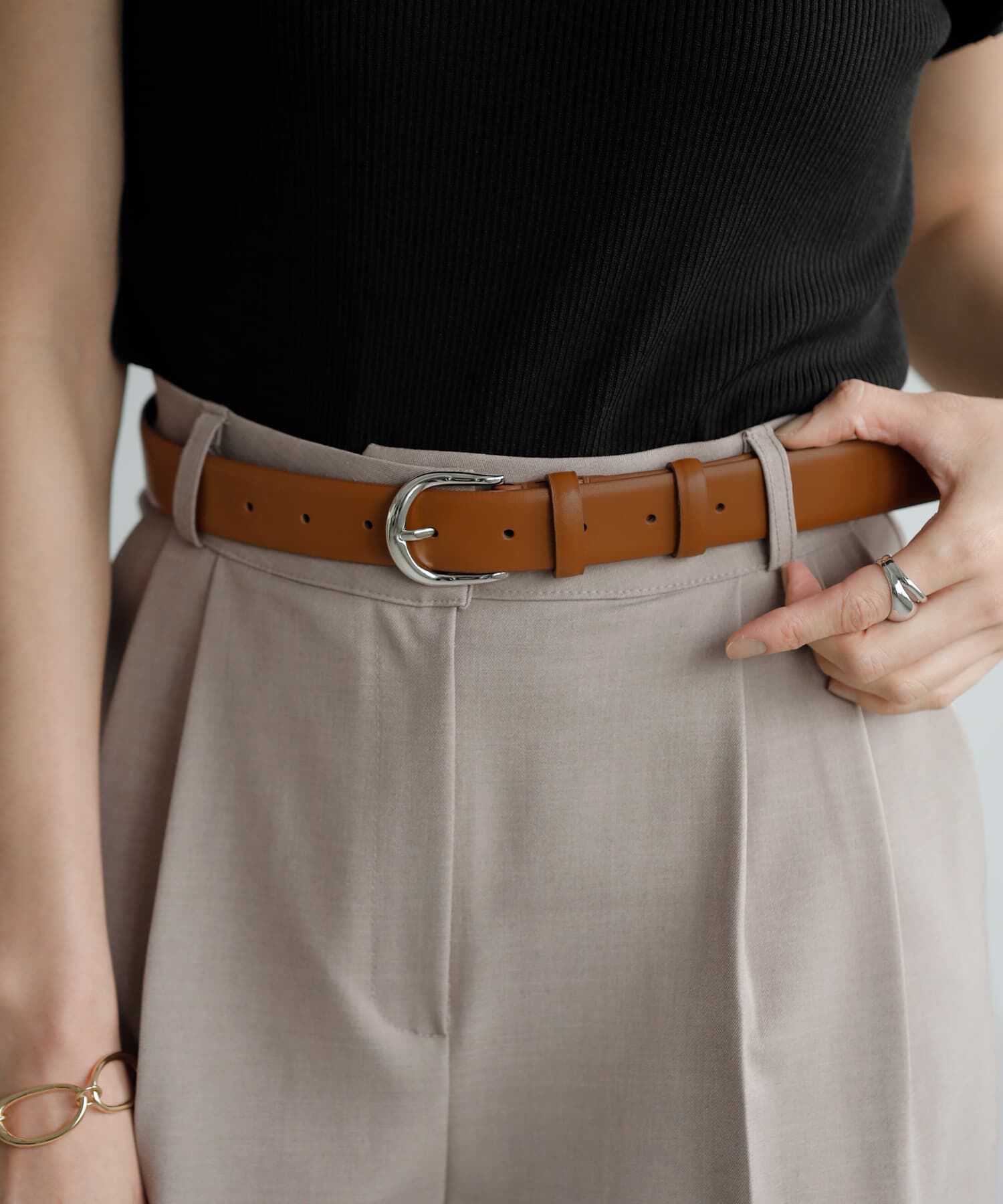 STYLE DELI「少し太めな30mmのリアルレザーベルト」|ベルト|