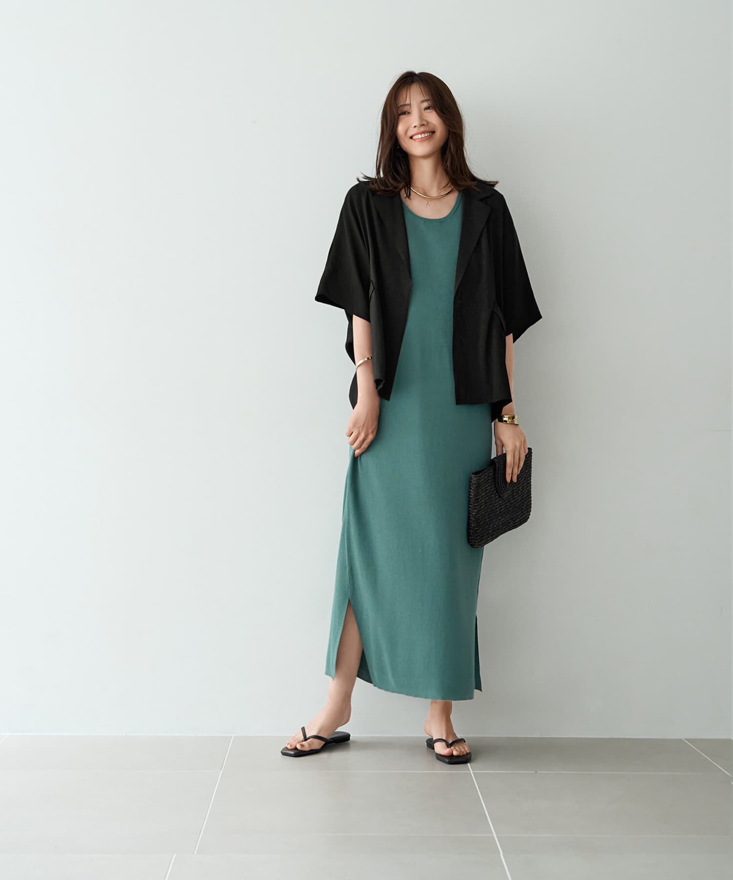 STYLE DELI「薄っすらシアーシャツジャケット」|テーラードジャケット|