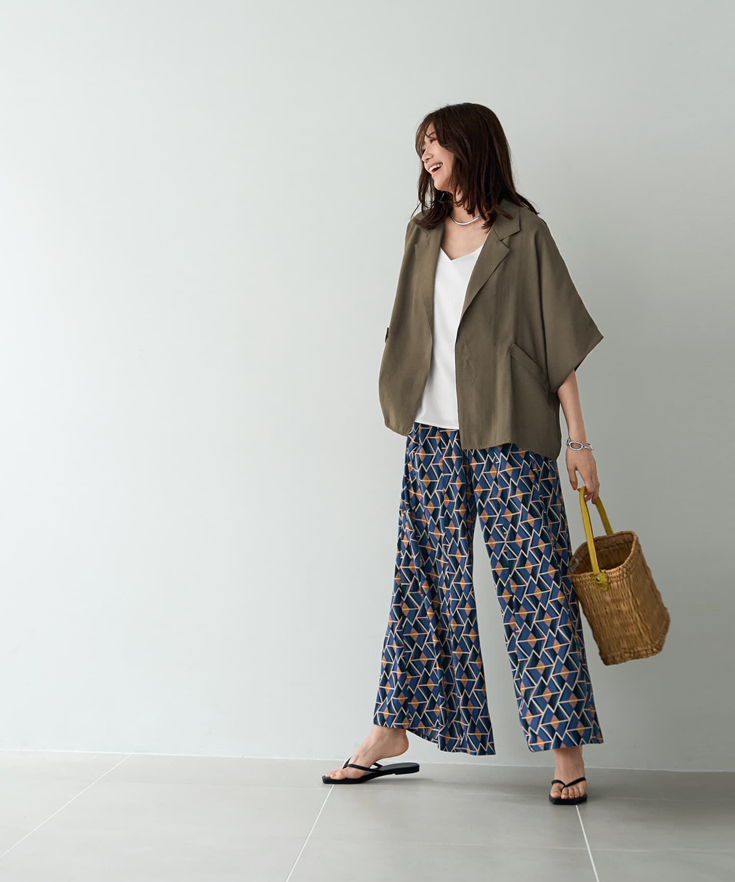 STYLE DELI「薄っすらシアーシャツジャケット」|テーラードジャケット|