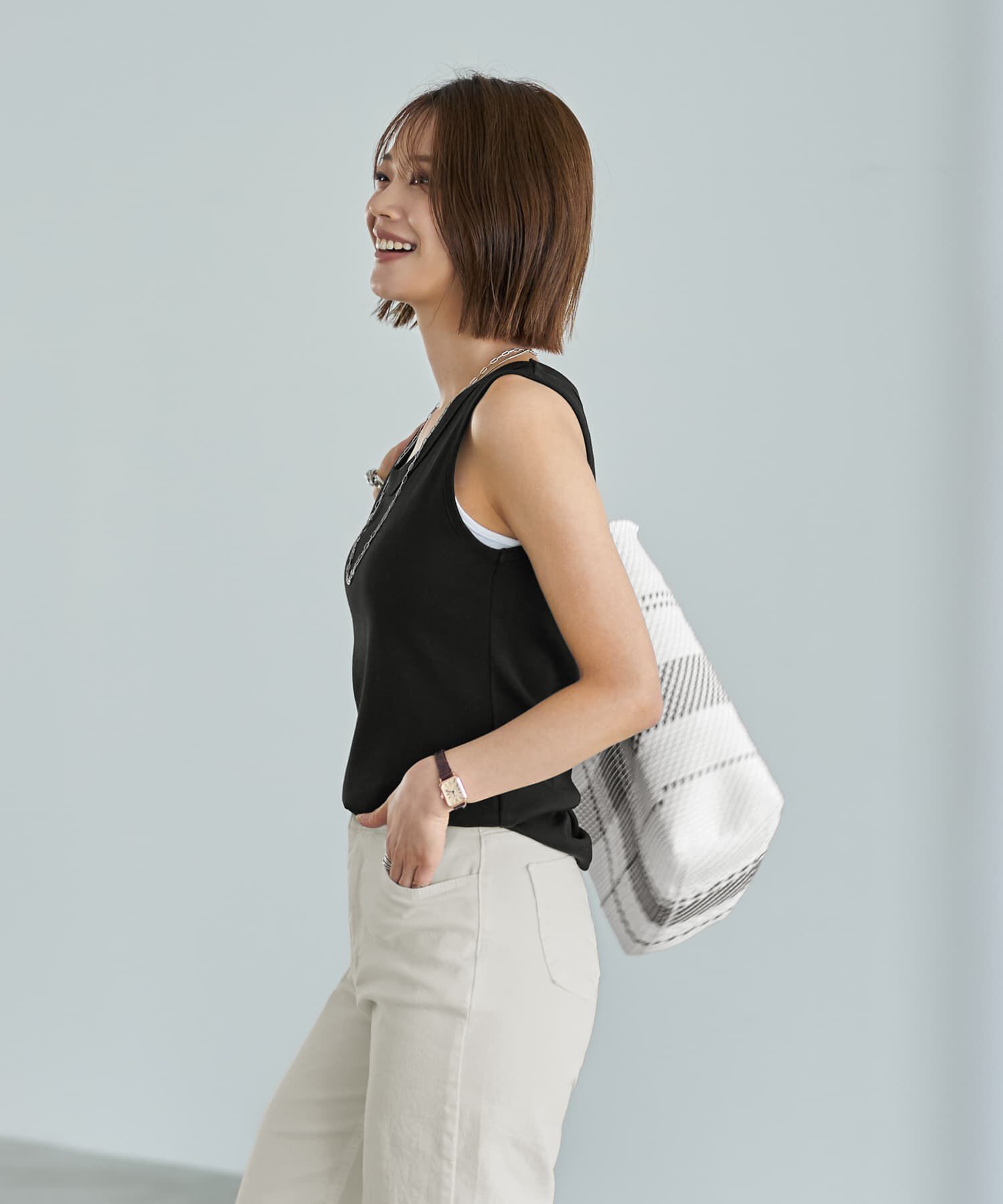 STYLE DELI「【Made in JAPAN】太めバインダーフライスタンクトップ」|タンクトップ|