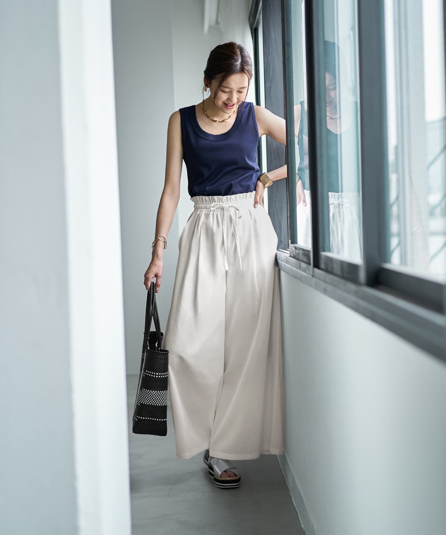 STYLE DELI「【Made in JAPAN】太めバインダーフライスタンクトップ」|タンクトップ|