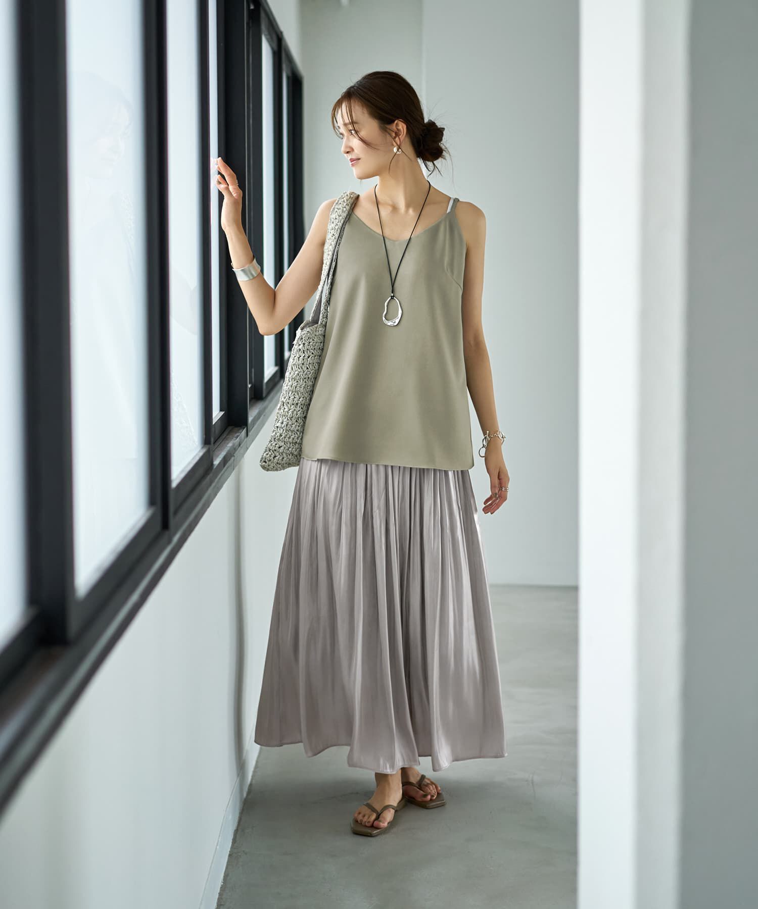 STYLE DELI「肩紐ちょこっとキャミ型ブラウス」|キャミソール|