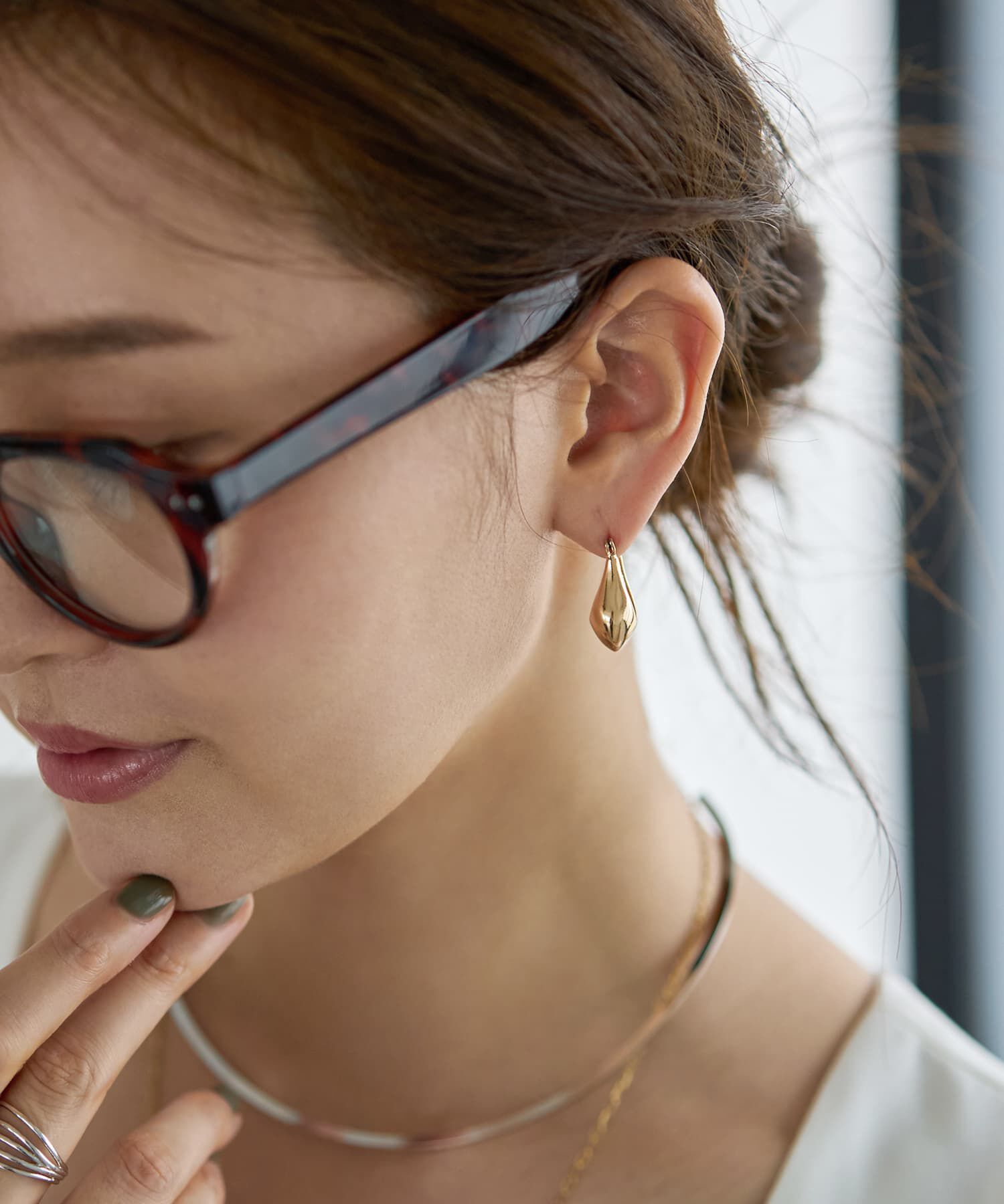 STYLE DELI「ぷっくりドロップピアス」|ピアス|