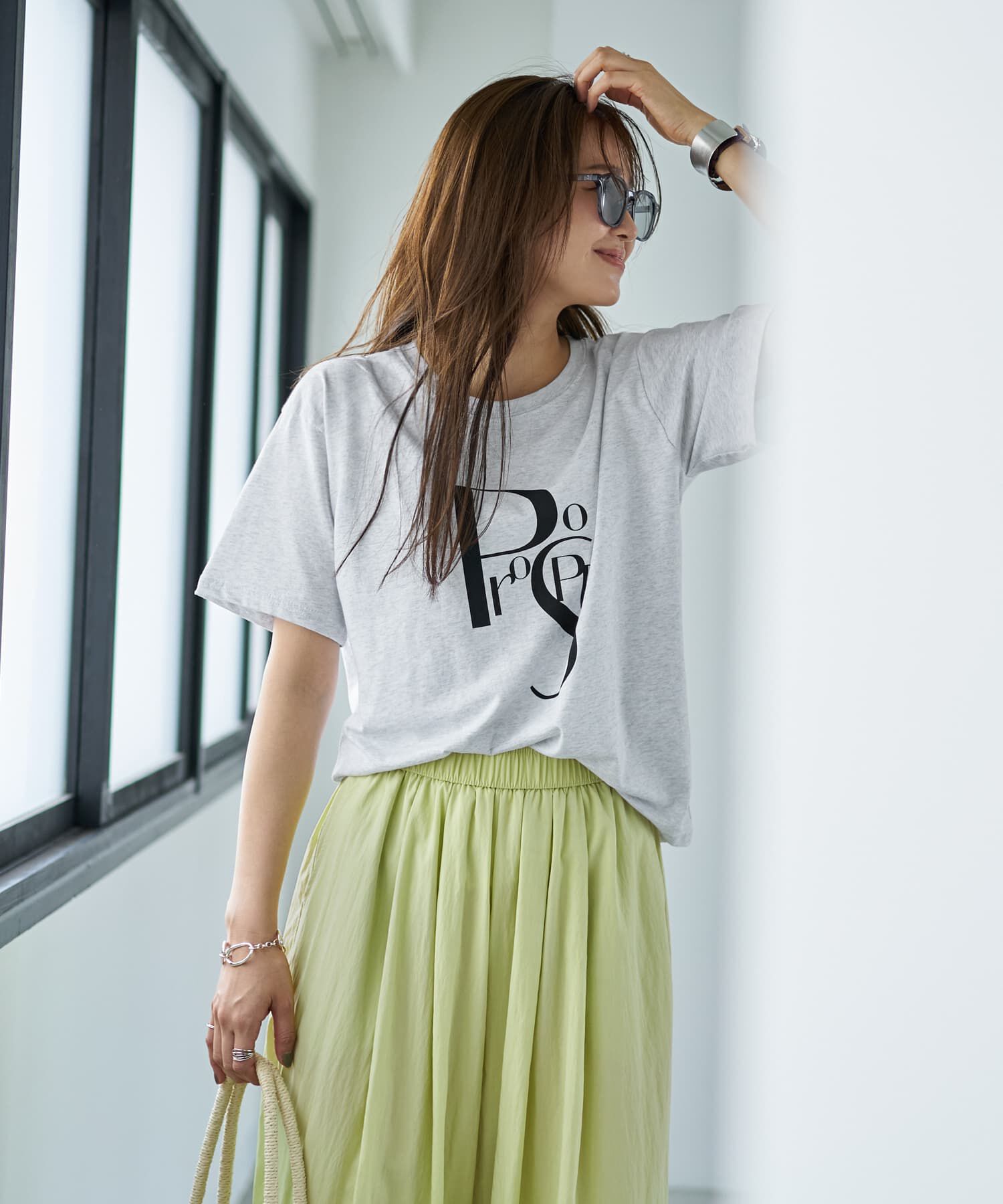 STYLE DELI「デザイン配置ロゴTシャツ」|Tシャツ・カットソー|