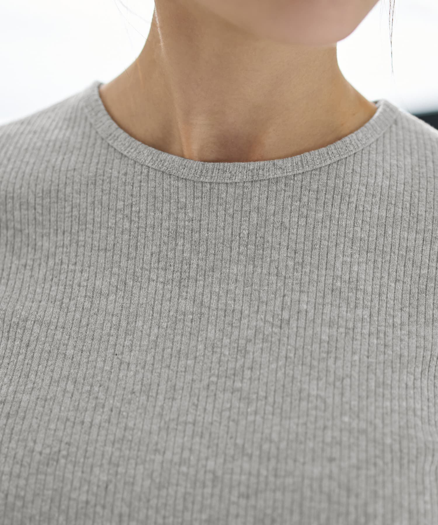 STYLE DELI「中太リブBASIC長袖カットソートップス」|Tシャツ・カットソー|