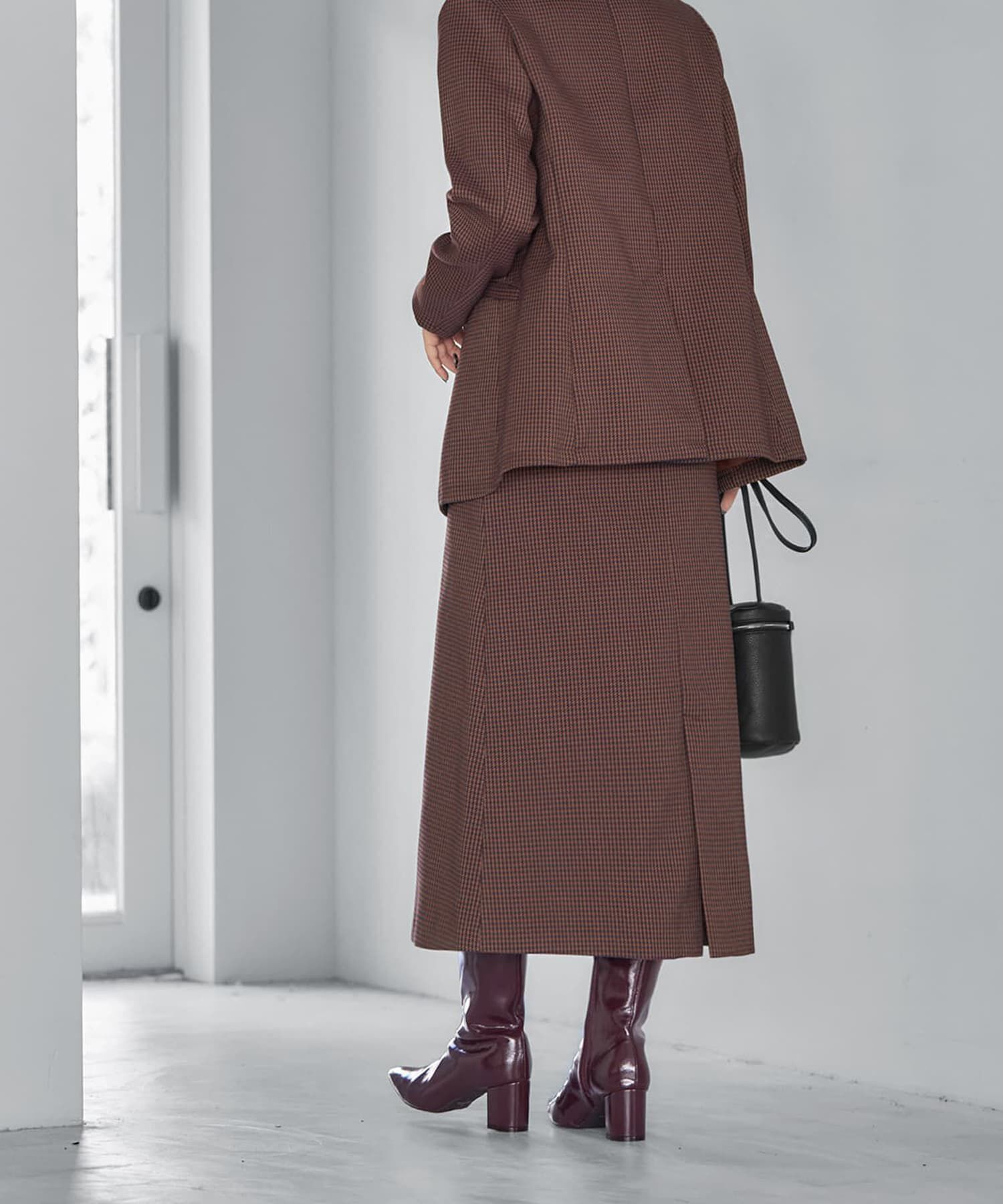 STYLE DELI「グレンチェック柄Aラインスカート」|スカート|