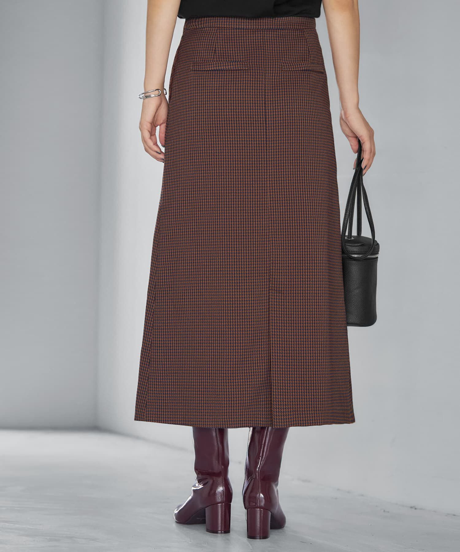 STYLE DELI「グレンチェック柄Aラインスカート」|スカート|