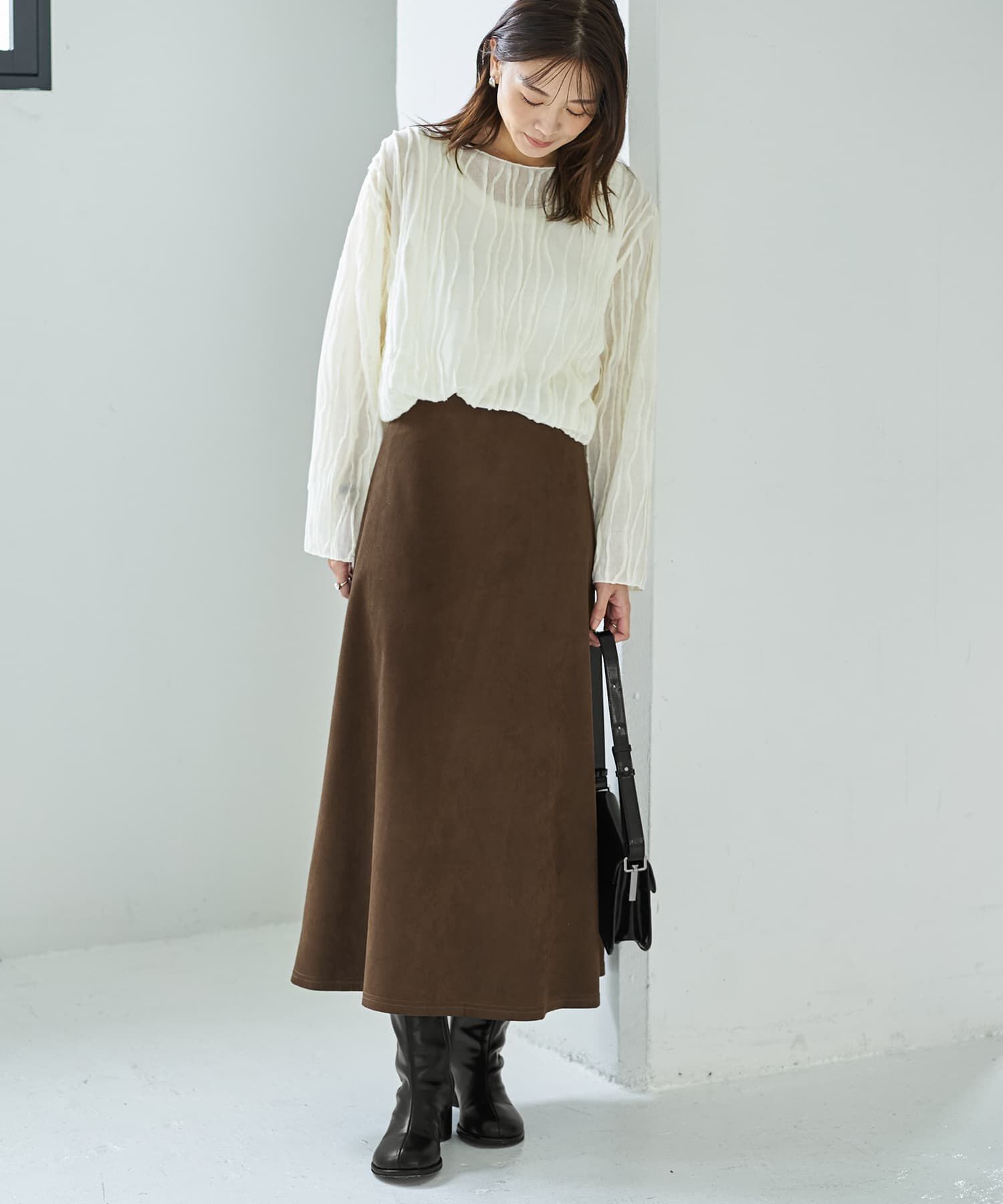 STYLE DELI「ウェーブラインガーゼトップス」|Tシャツ・カットソー|