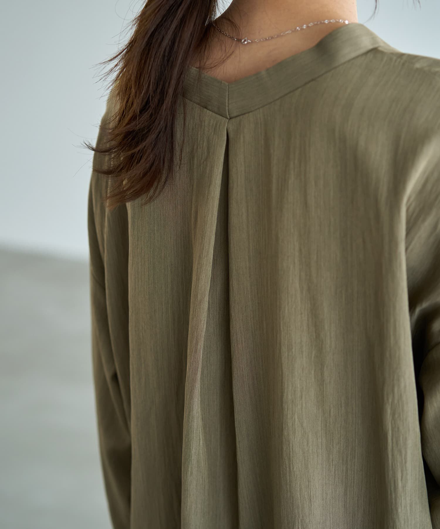 STYLE DELI「袖口リブの身頃がポケットVネックシャツ」|シャツ・ブラウス|