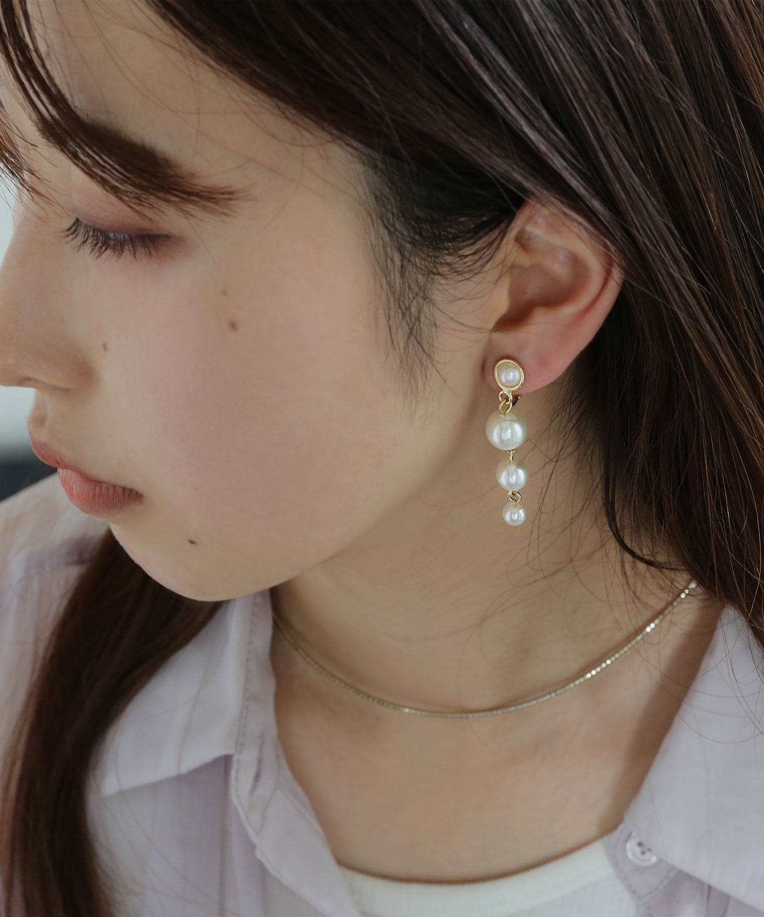 colleca la「グラデーションパールイヤリング」|イヤリング|