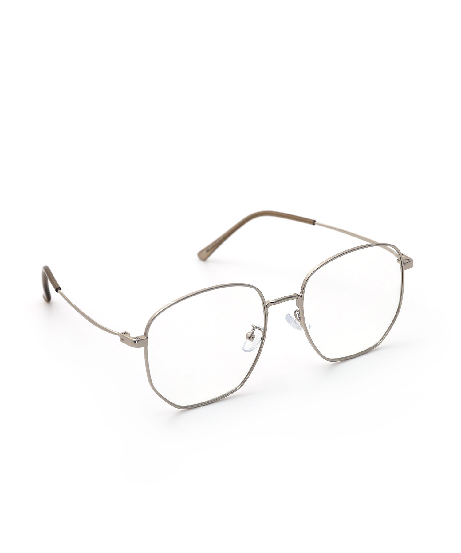 colleca la「メタルフレーム 大きめレンズめがね/伊達メガネ」|メガネ|