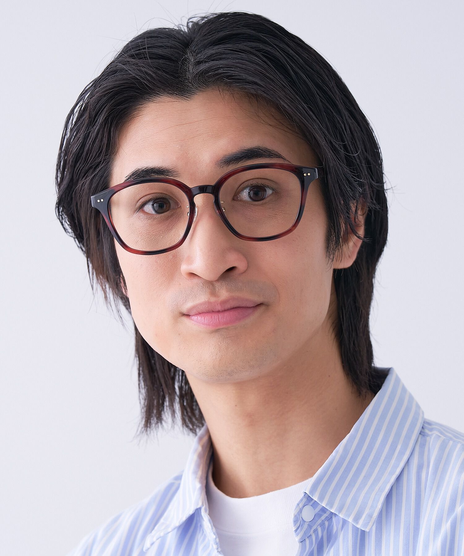  「ウェリントン型 クリアレンズサングラス｜紫外線100%カットクリアサングラス」|サングラス|