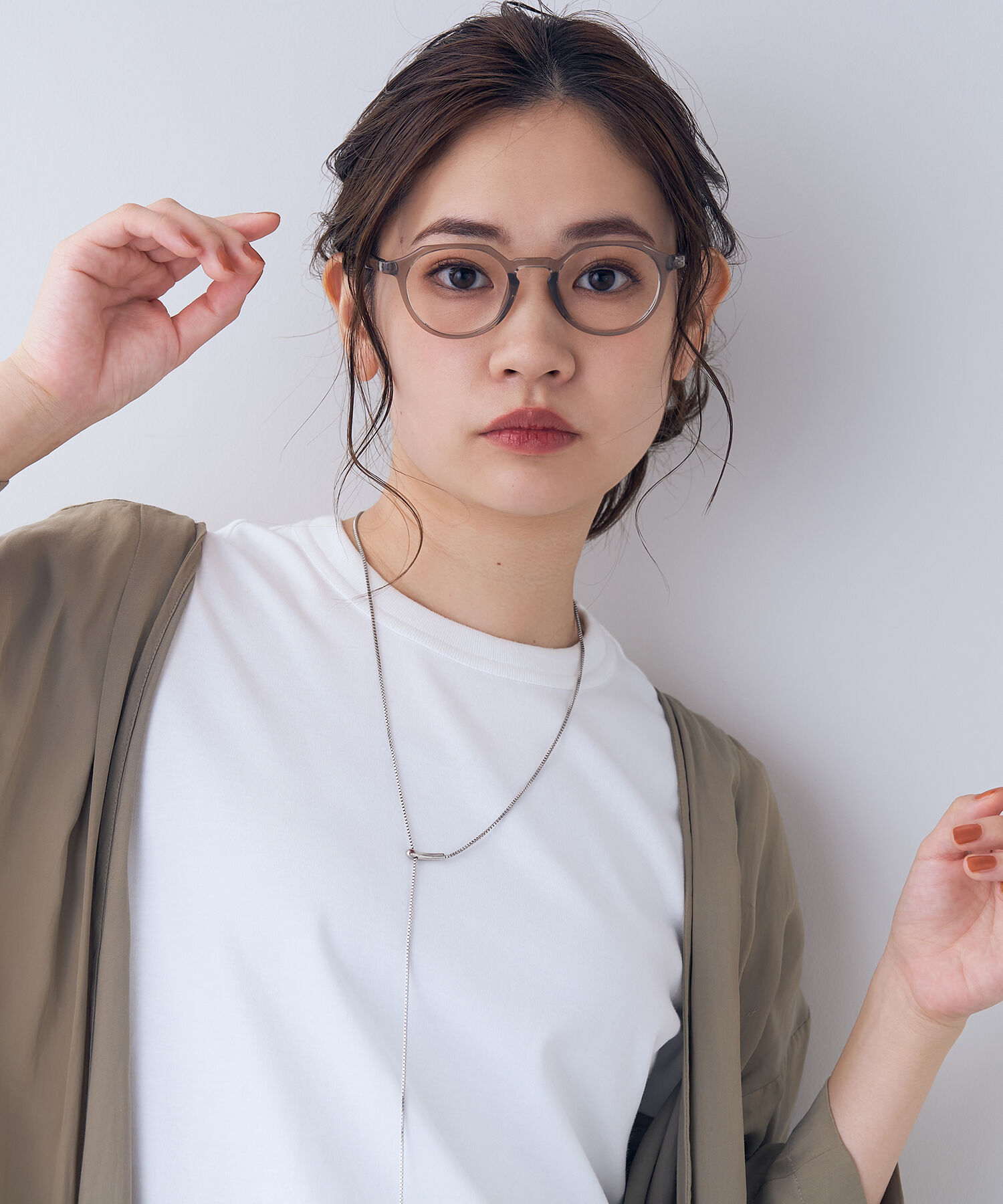  「ボストン型 メガネ｜ クラウンパント 軽量 黒縁 クリア フレーム  レンズ交換券付き GO」|メガネ|