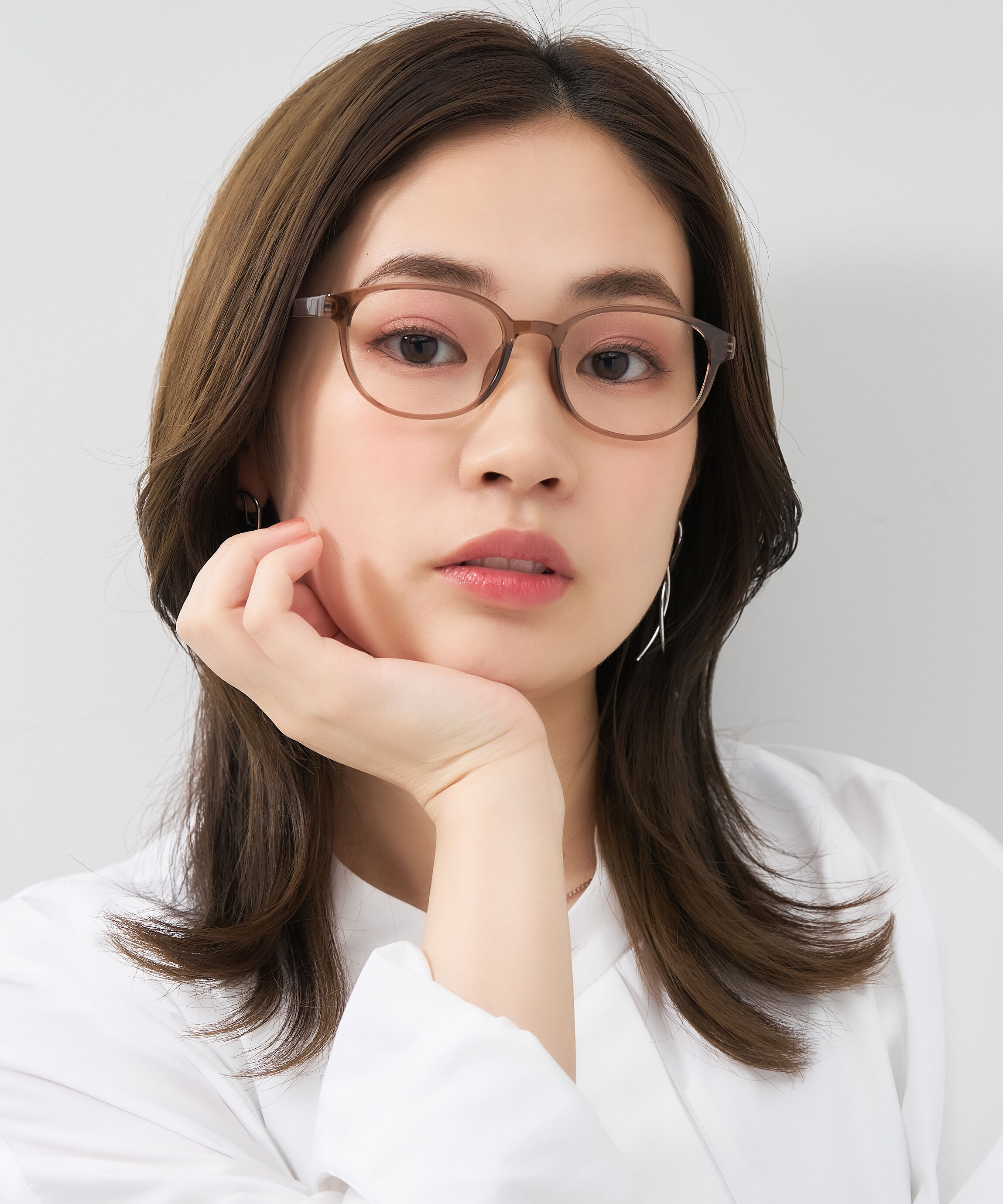  「ウェリントン型 メガネ｜ フィット感抜群 黒縁 レオパード柄 レンズ交換券付き」|メガネ|ブラウン