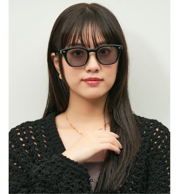  「【WEB限定】Zoff｜emiri ウェリントン型 サングラス UVカット 紫外線対策 辺見えみり」|サングラス|