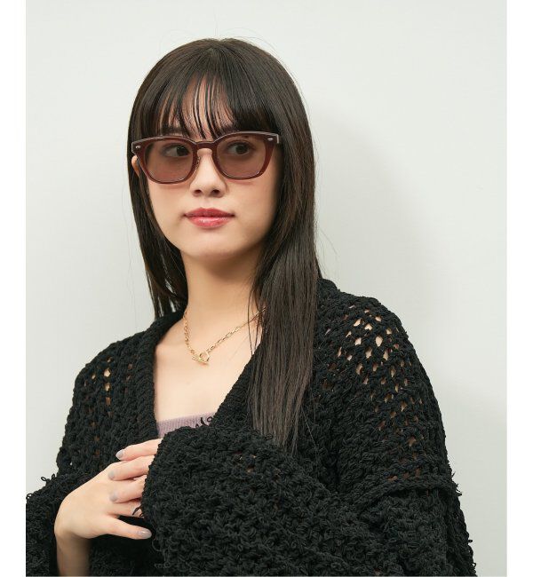  「【WEB限定】Zoff｜emiri ウェリントン型 サングラス UVカット 紫外線対策 辺見えみり」|サングラス|