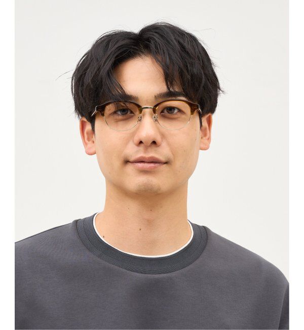  「Zoff｜Knuth Marf ボストン型 メガネ   伊達・度付きメガネ ユニセックス サーモント型   レンズ交換券付」|メガネ|