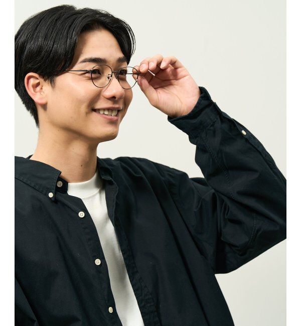  「オーバル型 メガネ | メタル 大人可愛い 伊達メガネ レディース レンズ交換券付」|メガネ|