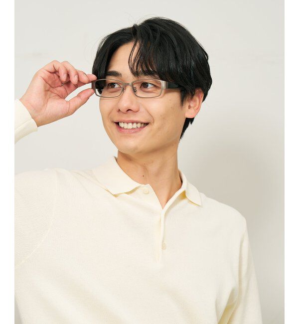  「スクエア型 メガネ｜伊達メガネ ビジネス スタイリッシュ 読書 度付き眼鏡  Zoff レンズ交換券付」|メガネ|