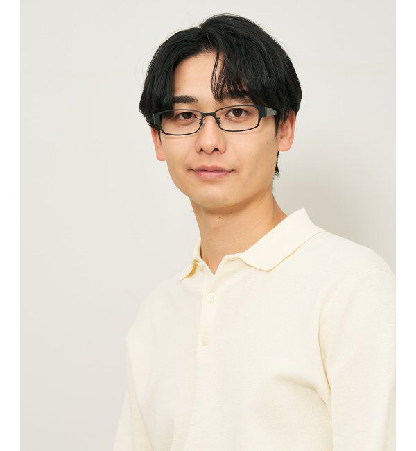  「スクエア型 メガネ｜伊達メガネ ビジネス スタイリッシュ 読書 度付き眼鏡  Zoff レンズ交換券付」|メガネ|