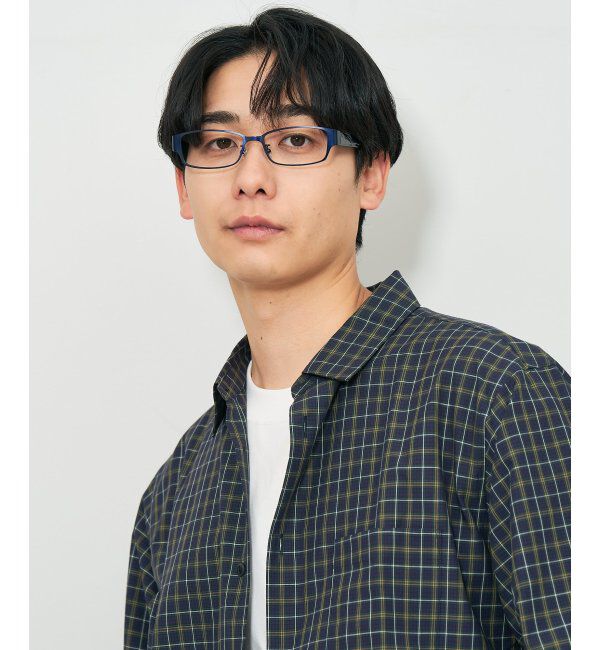  「スクエア型 メガネ｜伊達メガネ ビジネス スタイリッシュ 読書 度付き眼鏡  Zoff レンズ交換券付」|メガネ|