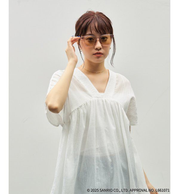  「Zoff｜はぴだんぶい ウェリントン型 サングラス｜紫外線対策 UVカット｜ユニセックス｜グッズ  」|サングラス|