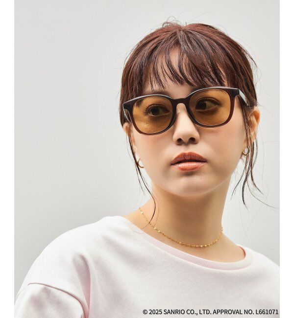  「Zoff｜はぴだんぶい ウェリントン型 サングラス｜紫外線対策 UVカット｜ユニセックス｜グッズ  」|サングラス|