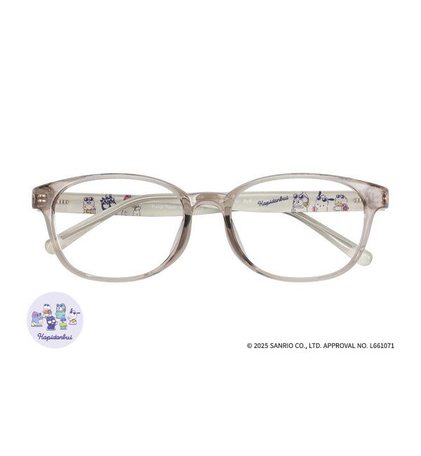  「Zoff｜はぴだんぶい ウェリントン型 メガネ｜伊達・度付きメガネ｜グッズ   レンズ交換券付」|メガネ|