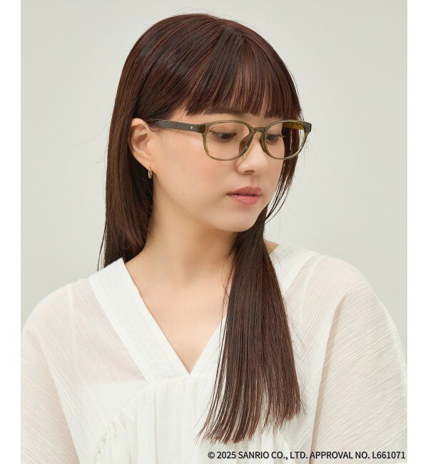  「Zoff｜はぴだんぶい ウェリントン型 メガネ｜伊達・度付きメガネ｜グッズ   レンズ交換券付」|メガネ|