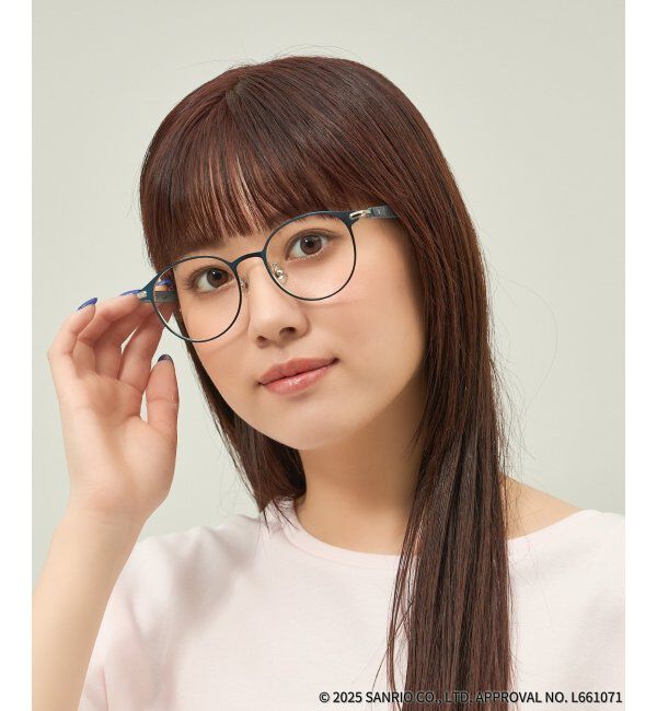  「Zoff｜はぴだんぶい 【ハンギョドン モデル】 メガネ｜伊達・度付きメガネ｜グッズ   レンズ交換券付」|メガネ|ネイビー3