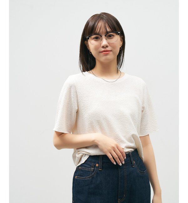  「Zoff｜AOI IHARA クリア サングラス （UV100%カット クリアレンズ）  サーモント ｜紫外線対策 UVカット  」|サングラス|