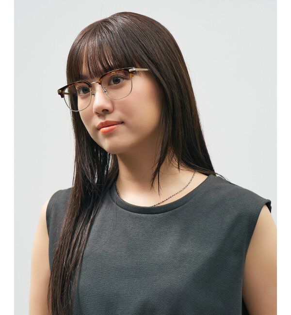  「Zoff｜AOI IHARA クリア サングラス （UV100%カット クリアレンズ）  サーモント ｜紫外線対策 UVカット  」|サングラス|