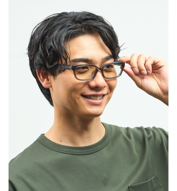  「【WEB 限定】Zoff｜takashi kumagai ウェリントン型 サングラス 横長フレーム｜紫外線対策 UVカット  」|サングラス|