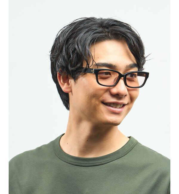  「【WEB 限定】Zoff｜takashi kumagai ウェリントン型 サングラス 横長フレーム｜紫外線対策 UVカット  」|サングラス|