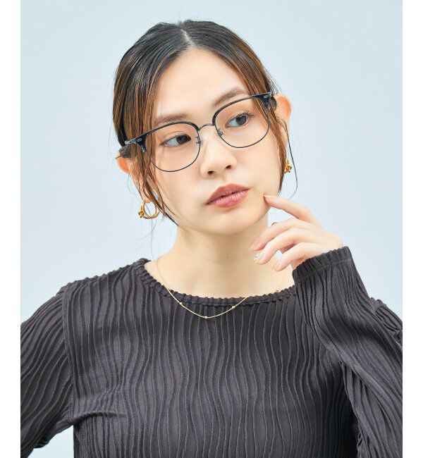  「Zoff｜CLASSIC メガネ | サーモント グランパコア 伊達メガネ 度付き 読書 ビジネス   レンズ交換券付」|メガネ|グレー3