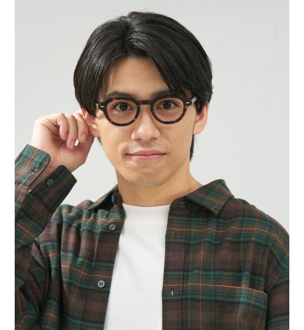  「 ボストン型 メガネ | 黒縁フレーム 伊達めがね 度付きユニセックス 読書  CLASSIC  レンズ交換券付」|メガネ|