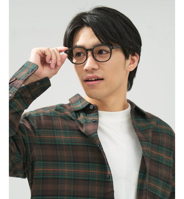  「 ボストン型 メガネ | 黒縁フレーム 伊達めがね 度付きユニセックス 読書  CLASSIC  レンズ交換券付」|メガネ|